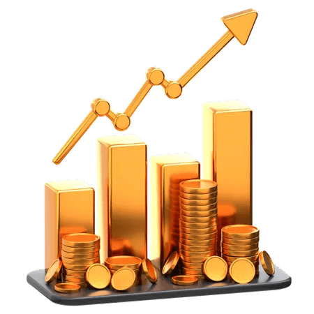 golden bar showing rising gold prices