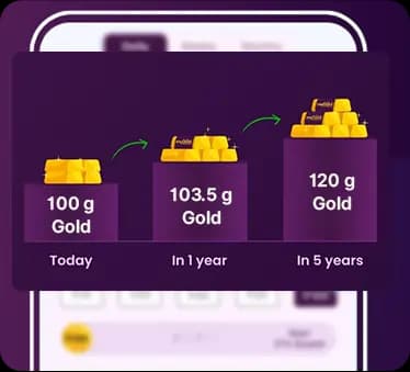 gold leasing details in mobile app