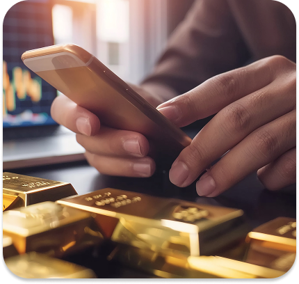 Withdraw gold digitally